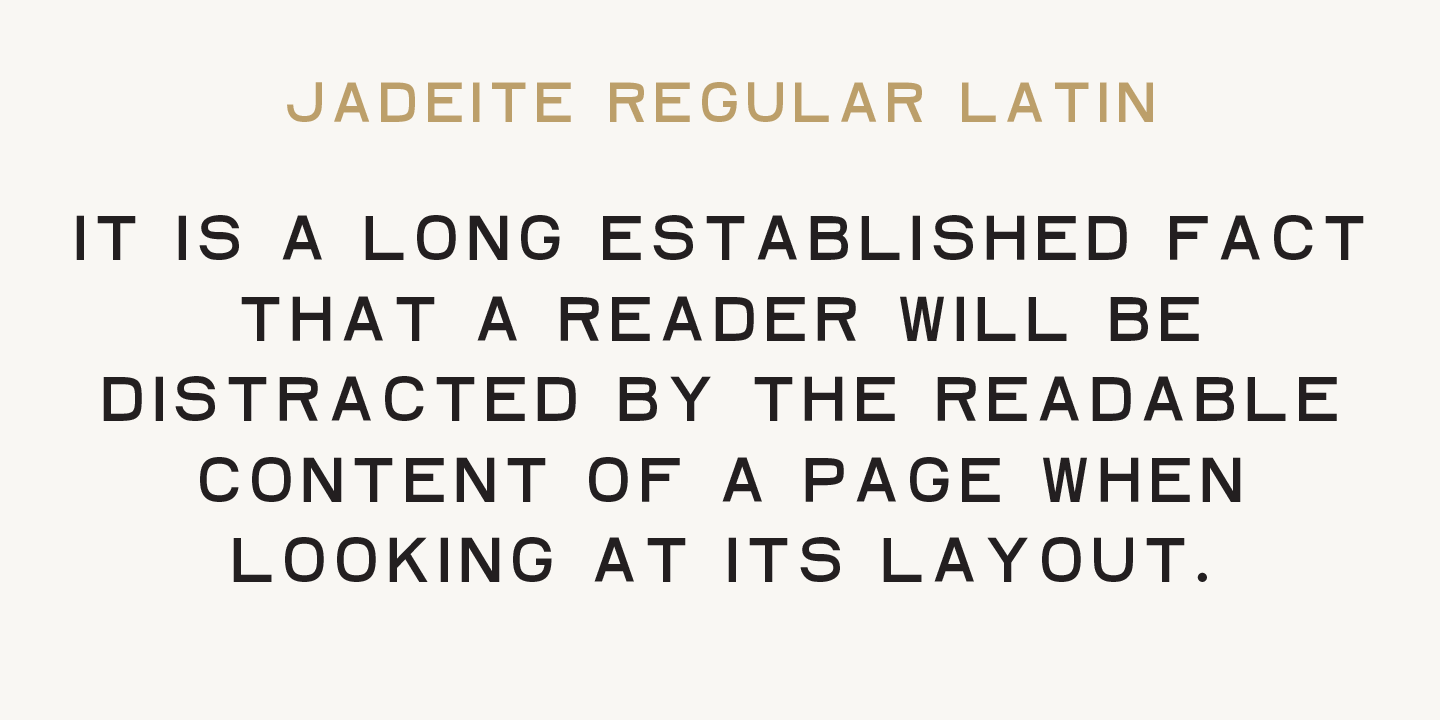 Jadeite Rough Font preview